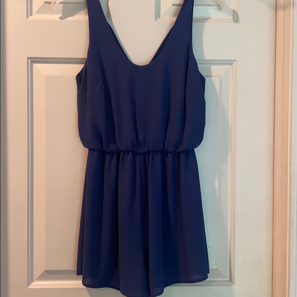 Royal blue romper
